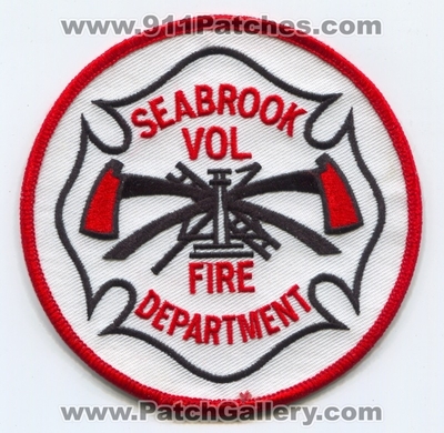 Seabrook Volunteer Fire Department Patch (Texas)
Scan By: PatchGallery.com
Keywords: vol. dept.