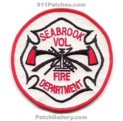 Seabrook Volunteer Fire Department Patch (Texas)
Scan By: PatchGallery.com
Keywords: vol. dept.