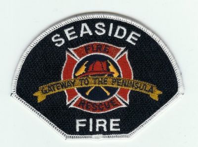 Seaside Fire Rescue
Thanks to PaulsFirePatches.com for this scan.
Keywords: california