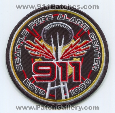 Seattle Fire Department Fire Alarm Center 911 Patch (Washington)
[b]Scan From: Our Collection[/b]
Keywords: dept. sfd dispatcher communications estd 1890