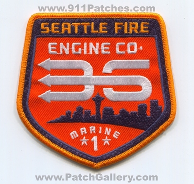 Seattle Fire Department Engine 36 Marine 1 Patch (Washington)
[b]Scan From: Our Collection[/b]
Keywords: dept. sfd s.f.d. company co. station fireboat