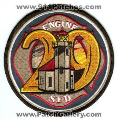 Seattle Fire Department Engine 29 Patch (Washington)
[b]Scan From: Our Collection[/b]
[b]Designed and Made by Denny Kimball[/b]
Keywords: sfd dept. company co. station