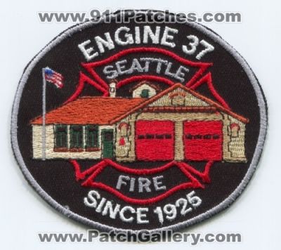 Seattle Fire Department Engine 37 Patch (Washington)
[b]Scan From: Our Collection[/b]
Keywords: dept. sfd company co. station