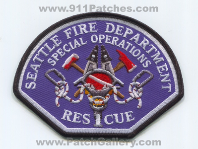 Seattle Fire Department Special Operations Rescue 1 Patch (Washington)
[b]Scan From: Our Collection[/b]
Keywords: dept. sfd s.f.d. company co. station