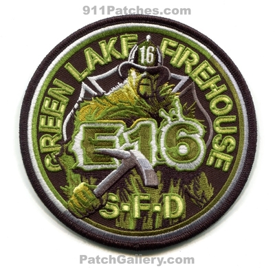 Seattle Fire Department Engine 16 Patch (Washington)
[b]Scan From: Our Collection[/b]
Keywords: dept. sfd s.f.d. company co. station green lake firehouse e16