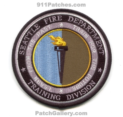 Seattle Fire Department Training Division Patch (Washington)
[b]Scan From: Our Collection[/b]
Keywords: dept. academy school learn from the past train for the future