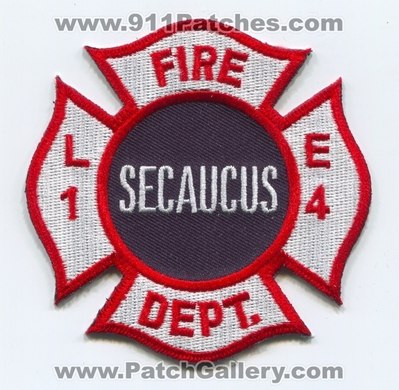 Secaucus Fire Department Engine 4 Ladder 1 Patch (New Jersey)
Scan By: PatchGallery.com
Keywords: Dept. E4 L1 Company Co. Station