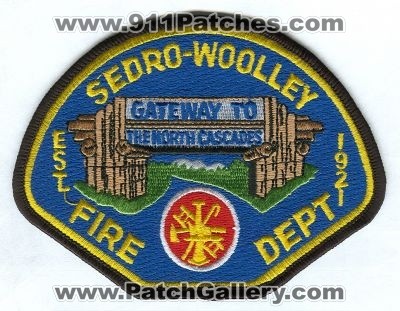 Sedro-Woolley Fire Department Patch (Washington)
Scan By: PatchGallery.com
Keywords: dept. gateway to the north cascades