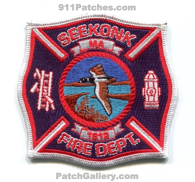 Seekonk Fire Department Patch (Massachusetts)
Scan By: PatchGallery.com
Keywords: dept. 1812
