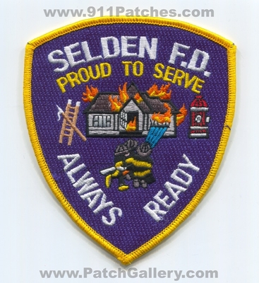 Selden Fire Department Patch (New York)
Scan By: PatchGallery.com
Keywords: dept. f.d. always ready proud to serve