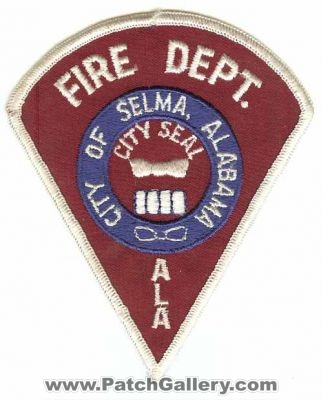 Selma Fire Dept (Alabama)
Thanks to PaulsFirePatches.com for this scan.
Keywords: department