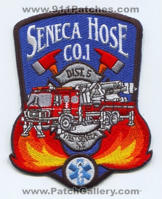 Seneca Hose Company Number 1 District 5 Fire Department Patch (New York)
Scan By: PatchGallery.com
Keywords: Co. No. #1 Dist. #5 Dept. West Seneca N.Y.