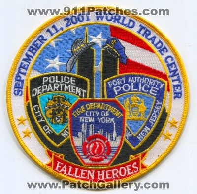 September 11 2001 World Trade Center Fallen Heroes (New York)
Scan By: PatchGallery.com
Keywords: 11th 09-11-01 09/11/01 09-11-2001 09/11/2001 wtc city of fire department dept. fdny f.d.n.y. police nypd n.y.p.d. port authority papd p.a.p.d. jersey