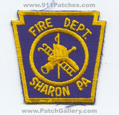 Sharon Fire Department Patch (Pennsylvania)
Scan By: PatchGallery.com
Keywords: dept. pa