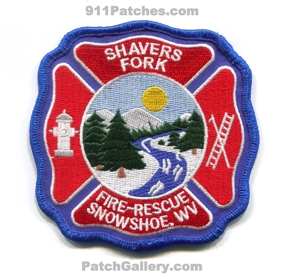 Shavers Fork Fire Rescue Department Snowshoe Patch (West Virginia)
Scan By: PatchGallery.com
Keywords: dept. wv