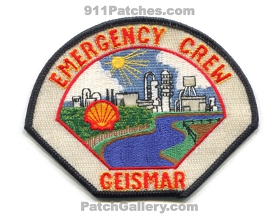 Shell Oil Geismar Refinery Emergency Crew Patch (Louisiana)
Scan By: PatchGallery.com
Keywords: oil gas petroleum refinery industrial plant emergency response team ert hazardous materials haz-mat hazmat fire department dept.