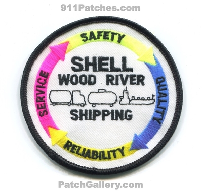 Shell Oil Wood River Manufacturing Complex Shipping Patch (Illinois)
Scan By: PatchGallery.com
Keywords: company co. gas petroleum industrial plant refinery refining wrmc saafety quality reliability service