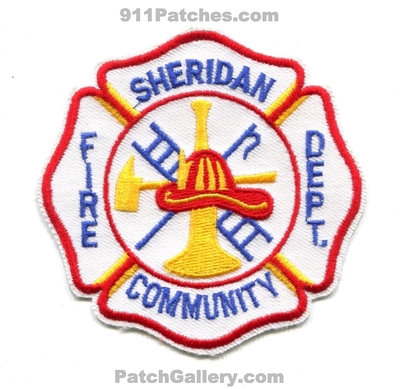 Sheridan Community Fire Department Patch (Michigan)
Scan By: PatchGallery.com
Keywords: comm. dept.