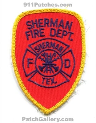 Sherman Fire Department Patch (Texas)
Scan By: PatchGallery.com
Keywords: dept. fd tex.