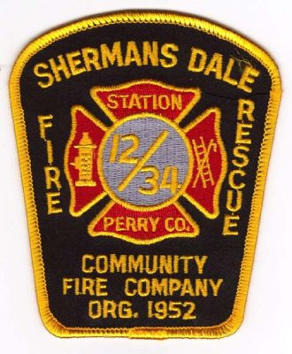 Shermans Dale Fire Rescue
Thanks to Michael J Barnes for this scan.
County: Perry
Keywords: pennsylvania station 12/34 community company