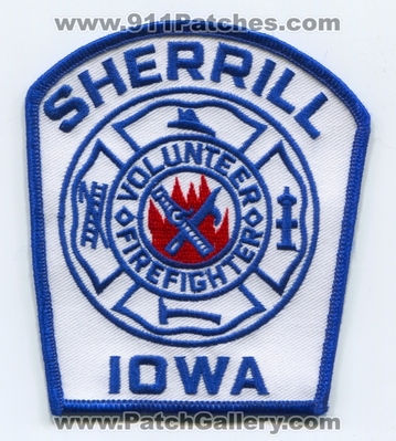 Sherrill Fire Department Volunteer Firefighter Patch (Iowa)
Scan By: PatchGallery.com
Keywords: dept. vol.