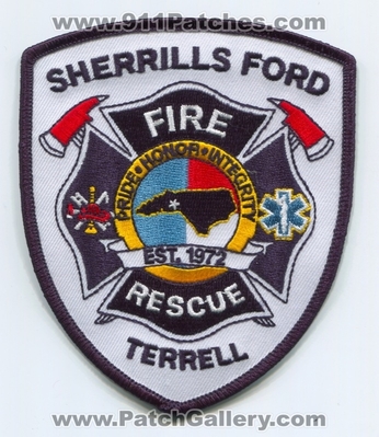 Sherrills Ford Terrell Fire Rescue Department Patch (North Carolina)
Scan By: PatchGallery.com
Keywords: Dept. Pride Honor Integrity - Est. 1972