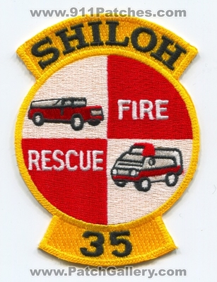 Shiloh Fire Rescue Department 35 Patch (UNKNOWN STATE)
Scan By: PatchGallery.com
Keywords: dept. company co. station