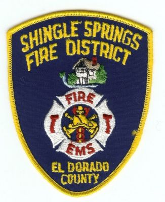 Shingle Springs Fire District
Thanks to PaulsFirePatches.com for this scan.
Keywords: california el dorado county ems