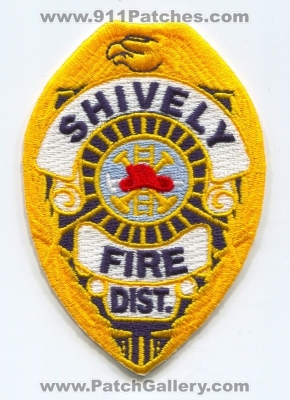 Shively Fire District Patch (Kentucky)
Scan By: PatchGallery.com
Keywords: dist. department dept.