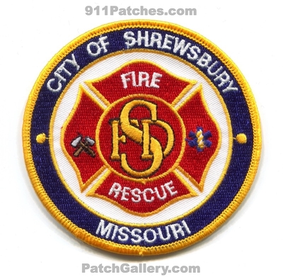 Shrewsbury Fire Rescue Department Patch (Missouri)
Scan By: PatchGallery.com
Keywords: city of dept.