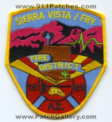 Sierra Vista Fry Fire District (Arizona)
Scan By: PatchGallery.com
Keywords: department dept. az.