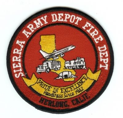 Sierra Army Depot Fire Dept
Thanks to PaulsFirePatches.com for this scan.
Keywords: california department herlong