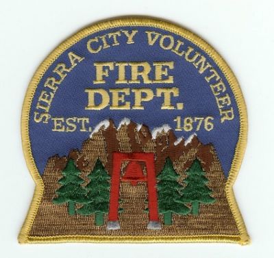 Sierra City Volunteer Fire Dept
Thanks to PaulsFirePatches.com for this scan.
Keywords: california department