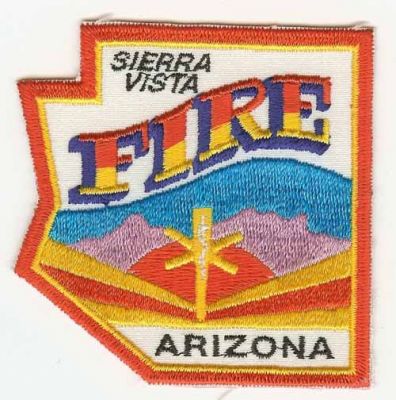 Sierra Vista Fire
Thanks to PaulsFirePatches.com for this scan.
Keywords: arizona