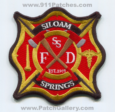 Siloam Springs Fire Department Patch (Arkansas)
Scan By: PatchGallery.com
Keywords: dept. ssfd est. 1901