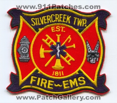 Silvercreek Township Fire EMS Department Patch (Ohio)
Scan By: PatchGallery.com
Keywords: twp. dept.