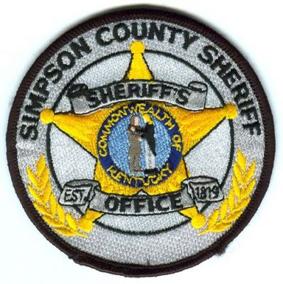 Simpson County Sheriff's Office (Kentucky)
Scan By: PatchGallery.com
Keywords: sheriffs