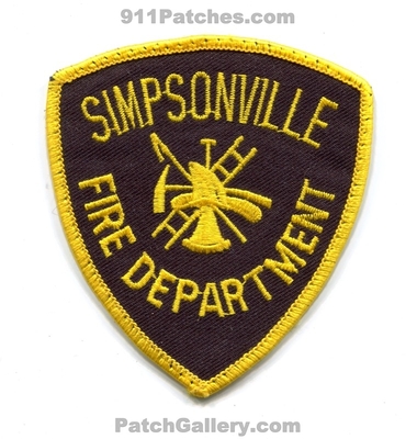 Simpsonville Fire Department Patch (South Carolina)
Scan By: PatchGallery.com
Keywords: dept.
