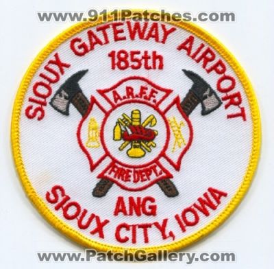 Sioux Gateway Airport Fire Department USAF Military (Iowa)
Scan By: PatchGallery.com
Keywords: dept. arff a.r.f.f. aircraft rescue firefighter firefighting 185th ang air national guard city