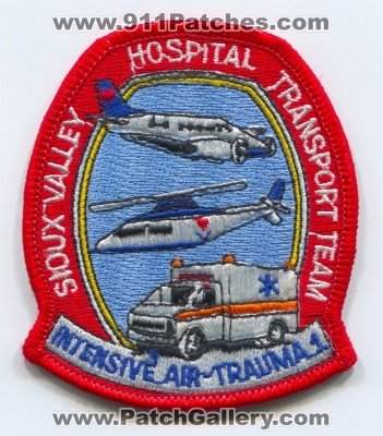 Sioux Valley Hospital Transport Team Patch (South Dakota)
Scan By: PatchGallery.com
Keywords: ems air medical helicopter ambulance intensive air trauma 1