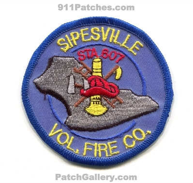Sipesville Volunteer Fire Company Station 607 Patch (Pennsylvania)
Scan By: PatchGallery.com
Keywords: vol. co. department dept. sta.