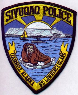 Sivuqaq Police
Thanks to EmblemAndPatchSales.com for this scan.
Keywords: alaska gambell st saint lawrence island