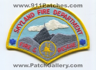 Skyland Fire Department (North Carolina)
Scan By: PatchGallery.com
Keywords: dept. & and rescue