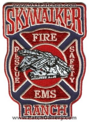 Skywalker Ranch Fire Rescue EMS Safety Department Patch (California)
[b]Scan From: Our Collection[/b]
Keywords: dept. star wars george lucas lucasfilm ltd. millenium falcon