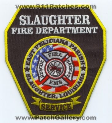 Slaughter Fire Department (Louisiana)
Scan By: PatchGallery.com
Keywords: dept. east feliciana parish service rescue ems hazmat haz-mat