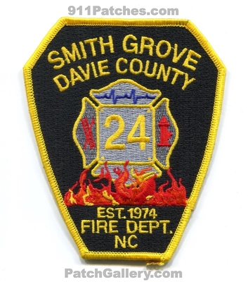 Smith Grove Fire Department 24 Davie County Patch (North Carolina)
Scan By: PatchGallery.com
Keywords: dept. co. est. 1974