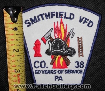 Smithfield Volunteer Fire Department Company 38 60 Years (Pennsylvania)
Thanks to Matthew Marano for this picture.
Keywords: vfd dept. co. station of service pa