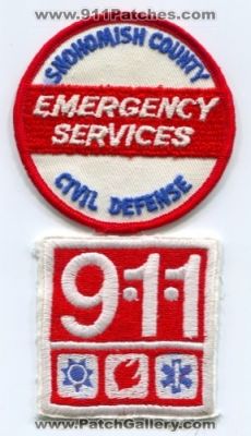Snohomish County Civil Defense Emergency Services 911 Patch (Washington)
Scan By: PatchGallery.com
Keywords: co. cd