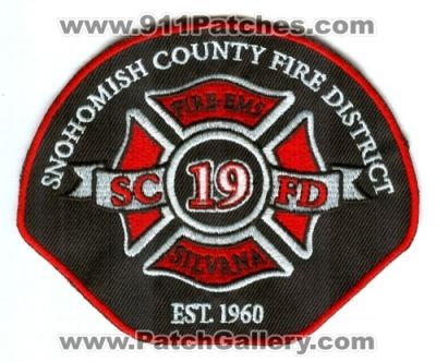 Snohomish County Fire District 19 Silvana (Washington)
Scan By: PatchGallery.com
Keywords: sno. co. dist. number no. #19 department dept. scfd ems