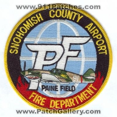 Snohomish County Airport Fire Department Patch (Washington)
Scan By: PatchGallery.com
Keywords: co. dept. paine field pf 91